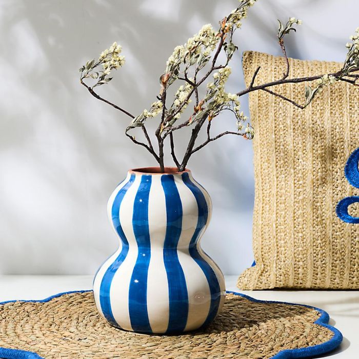 Home Deco Factory Jarrón Dolce Vita, Jarrón de Cerámica, Altura 15 cm, Decoración de Hogar 1