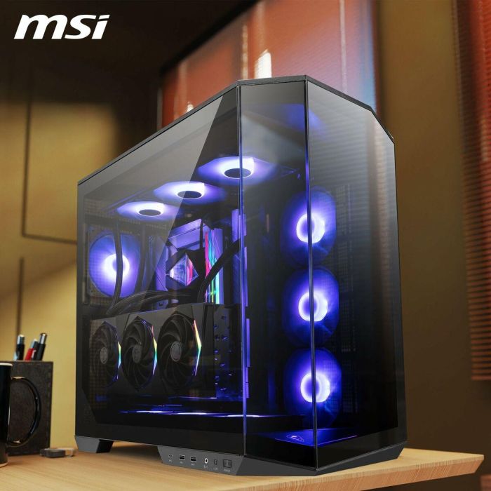 Caja Semitorre ATX MSI MAG PANO 100R PZ Negro 16 Caja Semitorre ATX MSI MAG PANO 100R PZ Negro 16