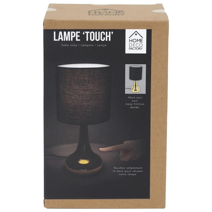Home Deco Factory Lámpara Táctil Lounge Dorado-Negro 1