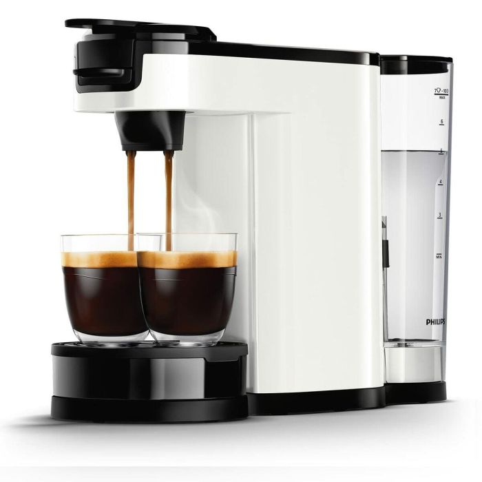 Coffee Machine 2 en 1 Senseo Switch Philips HD6592/05, 2 en 1 con filtro y vainas, versos aislados, Crema más 2