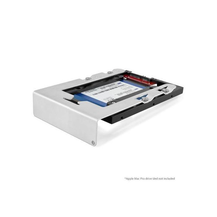 OWC Adaptador Conversor de Bahía 2.5" a 3.5" SATA para Discos Duros HDD y SSD, Aluminio Negro, Compatible con Mac/PC, Flujo de Aire Óptimo 4