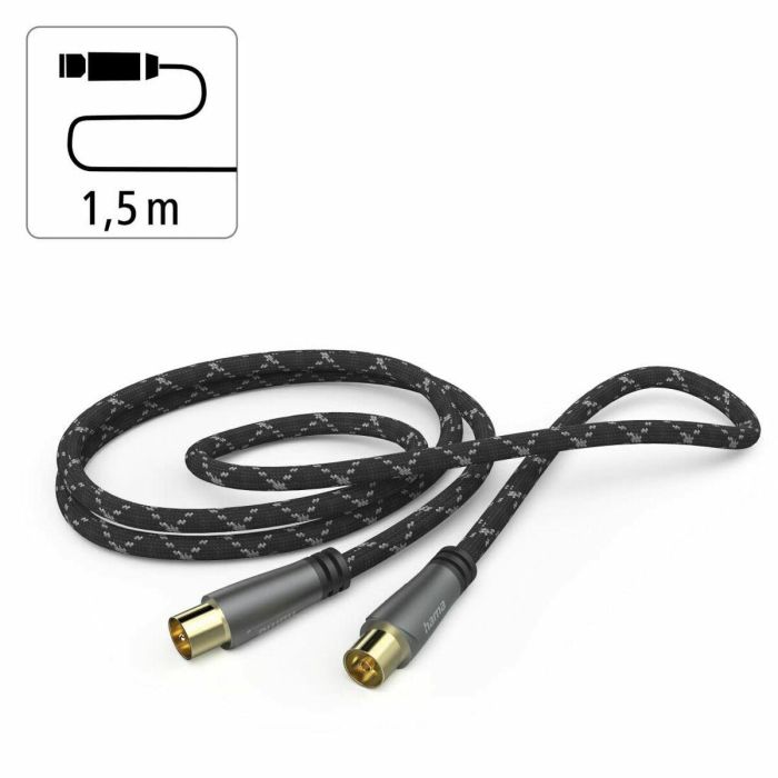 Cable de Antena Hama 00205070 Negro 1,5 m 8 Cable de Antena Hama 00205070 Negro 1,5 m 8