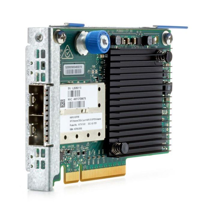 Hewlett Packard Enterprise 640FLR-SFP28 Adaptador Ethernet 2 Puertos 10Gb 25Gb SFP28 para Servidores HPE Gen9 Gen10