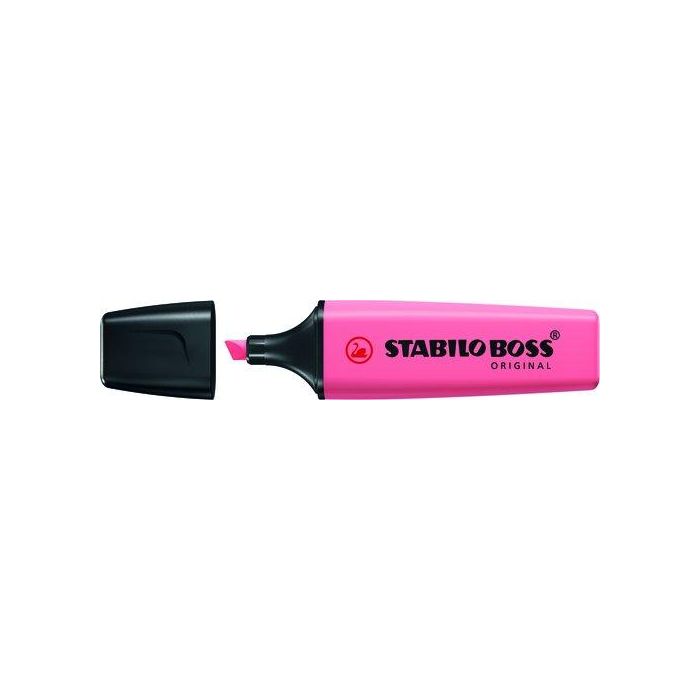 Marcador Fluor Stabilo Boss 70 Pastel Rosa Cerezo En Flor 10 unidades