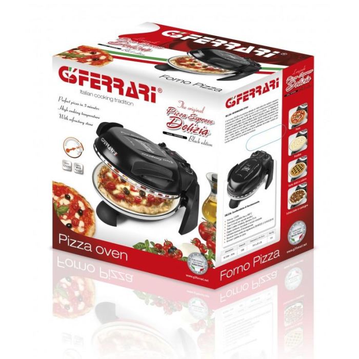 G3 Ferrari G1000610 Horno de Pizza Eléctrico 1200W para Pizzas de 31cm Negro 2 G3 Ferrari G1000610 Horno de Pizza Eléctrico 1200W para Pizzas de 31cm Negro 2