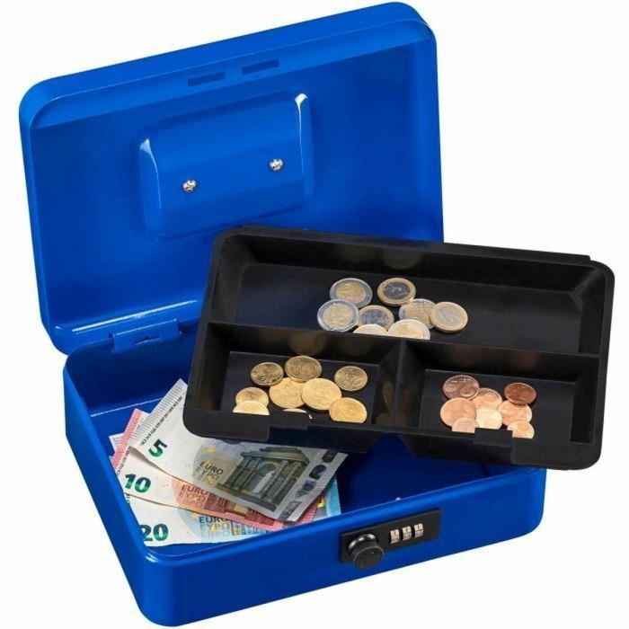 Caja para monedas - BURG WACHTER - Money Code 5025 Azul - Apertura con código, acero azul 2