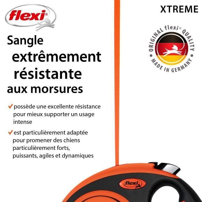 Correa TRIXIE flexi XTREME - Talla L - 8m - Negro y naranja 3 Correa TRIXIE flexi XTREME - Talla L - 8m - Negro y naranja 3