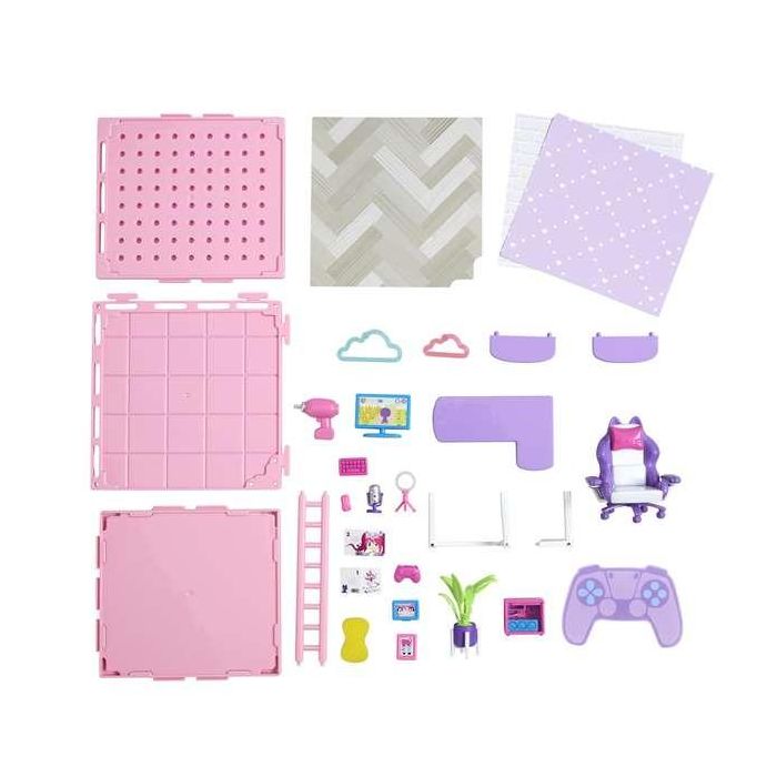 Bizak Diseña tu Sala Gamer Suite Spaces Incluye 20 Accesorios 2 Papeles de Pared 1 Papel de Suelo para Niños y Niñas a Partir de 6 Años Idioma Español 4