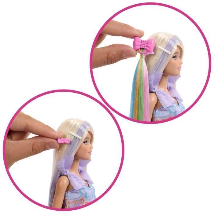 Barbie JCT72 Muñeca Cabello de Ensueño con Pelo Extralargo Brillante y 8 Accesorios para el Pelo, Más Vestido Adicional 2 Barbie JCT72 Muñeca Cabello de Ensueño con Pelo Extralargo Brillante y 8 Accesorios para el Pelo, Más Vestido Adicional 2