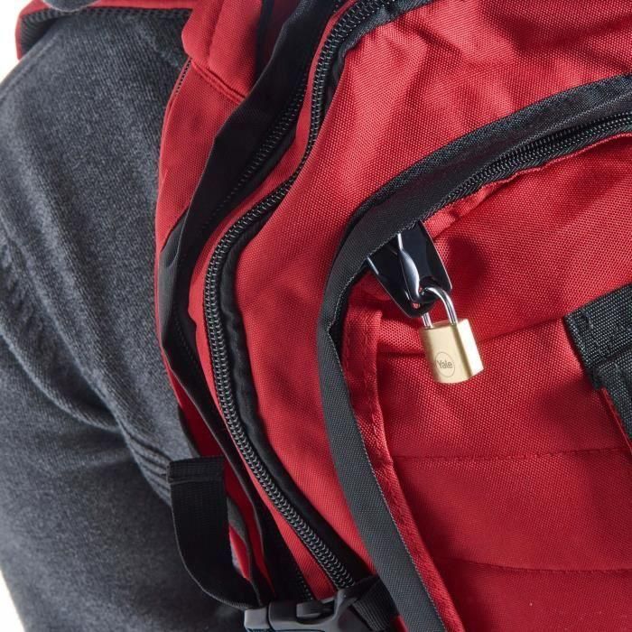 Yale Y110B/20/111/4 Candado de Latón Macizo 20mm con Arco de Acero Endurecido y 3 Llaves para Seguridad Básica 3