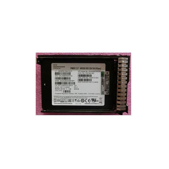 Hewlett Packard Enterprise 480GB 6G SATA Value Endurance SFF 2.5-in SC Enterprise Boot 3yr Wty Solid State Drive