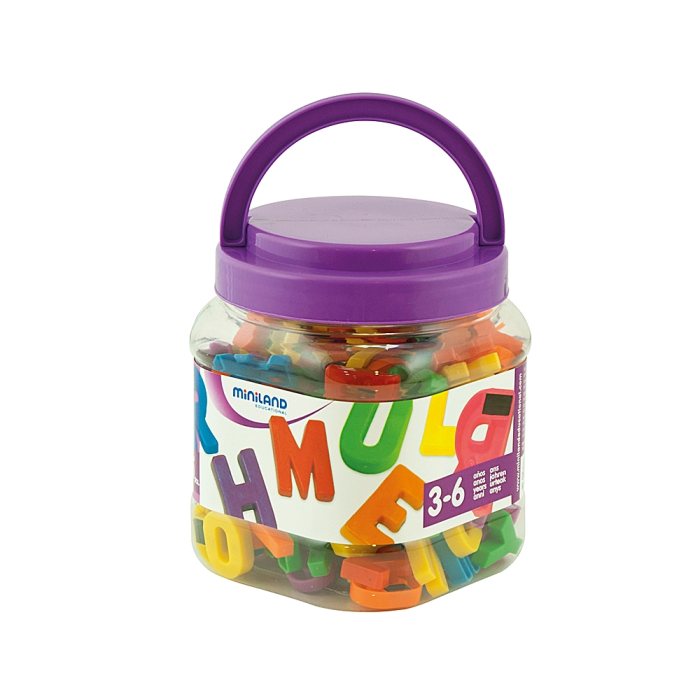 Miniland Juego Letras Mayusculas Magneticas Bote 154 Piezas 1 Miniland Juego Letras Mayusculas Magneticas Bote 154 Piezas 1