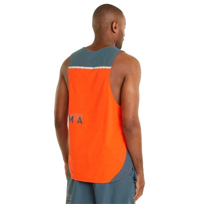 Camiseta de Manga Corta Hombre Puma Train Everfresh Tank Naranja 5