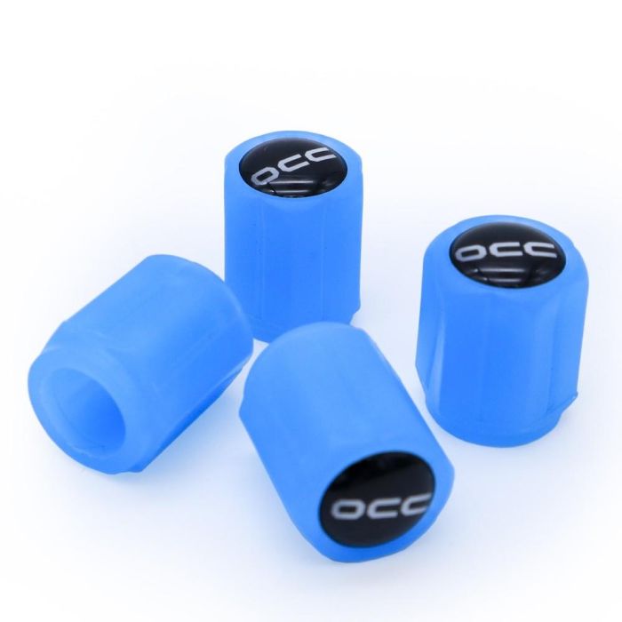 Occ Sport OCCLEV004 Tapones Válvula LED Azul Fluoresentes Universales Pack 4uds 0 Occ Sport OCCLEV004 Tapones Válvula LED Azul Fluoresentes Universales Pack 4uds 0