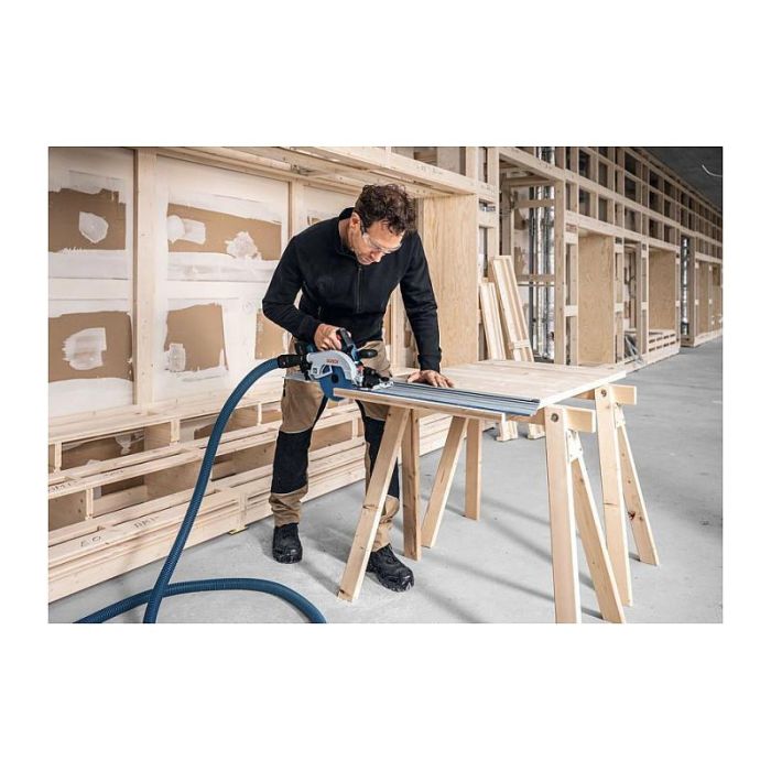 Bosch GKS 18V-57 Sierra Circular a Batería 18V Sin Escobillas con Luz, Disco de 160 mm, 5000 RPM, Incluye Guía 4