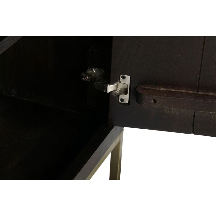 DKD Home Decor Rombo gold Buffet Moderno Marron Oscuro Dorado Acacia Metal 160 x 90 x 40 cm 8