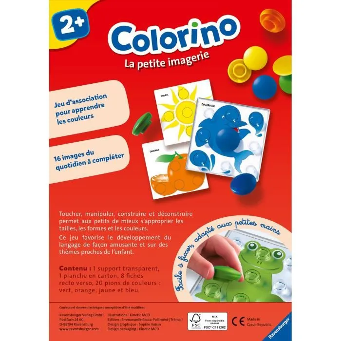 Ravensburger 207978 Colorino Juego Educativo para Niños con Peones de Colores para Aprender Colores, Palabras, Animales y Objetos 3 Ravensburger 207978 Colorino Juego Educativo para Niños con Peones de Colores para Aprender Colores, Palabras, Animales y Objetos 3