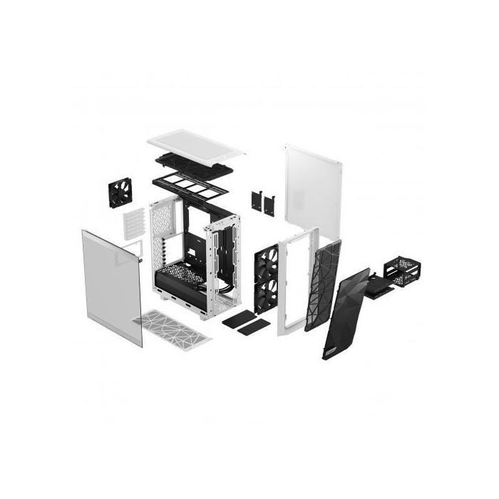 Fractal Design FD-C-MES2C-05 Meshify 2 Compact Blanco - Caja PC ATX/Micro ATX/Mini-ITX, Vidrio Templado, Ventana Lateral 17