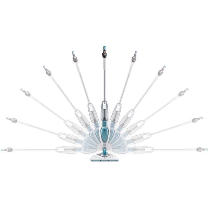 BLACK + DECKER FSM1630-QS Limpiador a vapor de escoba Deluxe - 1600W - 460 ml - Blanco 4 BLACK + DECKER FSM1630-QS Limpiador a vapor de escoba Deluxe - 1600W - 460 ml - Blanco 4