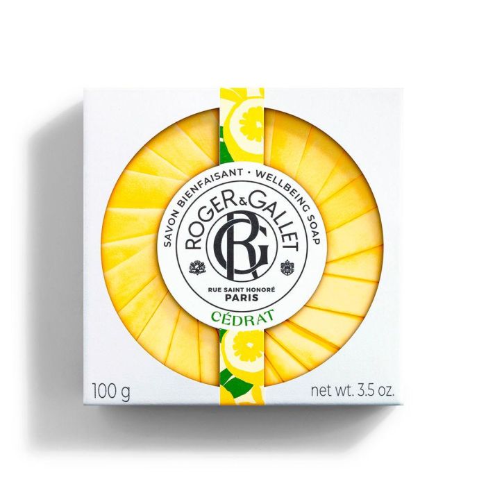 Roger & Gallet Jabón Perfumado Cédrat 100 gr Aroma Cítrico Fresco 3