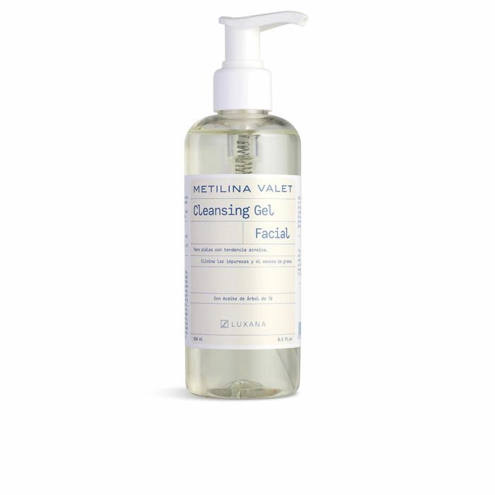 Metilina Valet Gel Limpiador Facial Purificante con Árbol de Té para Piel Grasa y Acneica 250 ml
