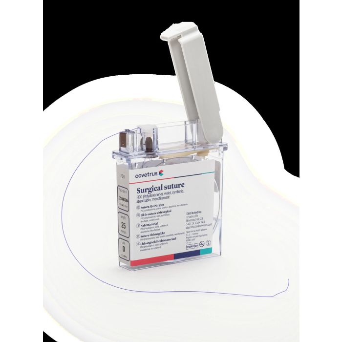 Covetrus Sutura PDO 3,0 - Hilo Quirúrgico Absorbible para Tejidos Blandos, Cardiovascular y Oftalmológico Pediátrico