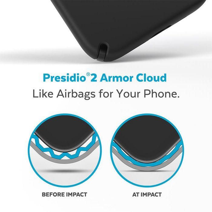 Speck Presidio 2 Pro Funda MagSafe Protección Caídas 4m Microban para iPhone 14 Plus y iPhone 15 Plus Negro Mate 2