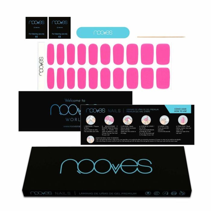 Nooves Láminas de Uñas de Gel Premium Semipermanentes #Barbie Girl 20 Uds - Manicura Fácil Aplicación y Duración hasta 2 Semanas 3 Nooves Láminas de Uñas de Gel Premium Semipermanentes #Barbie Girl 20 Uds - Manicura Fácil Aplicación y Duración hasta 2 Semanas 3