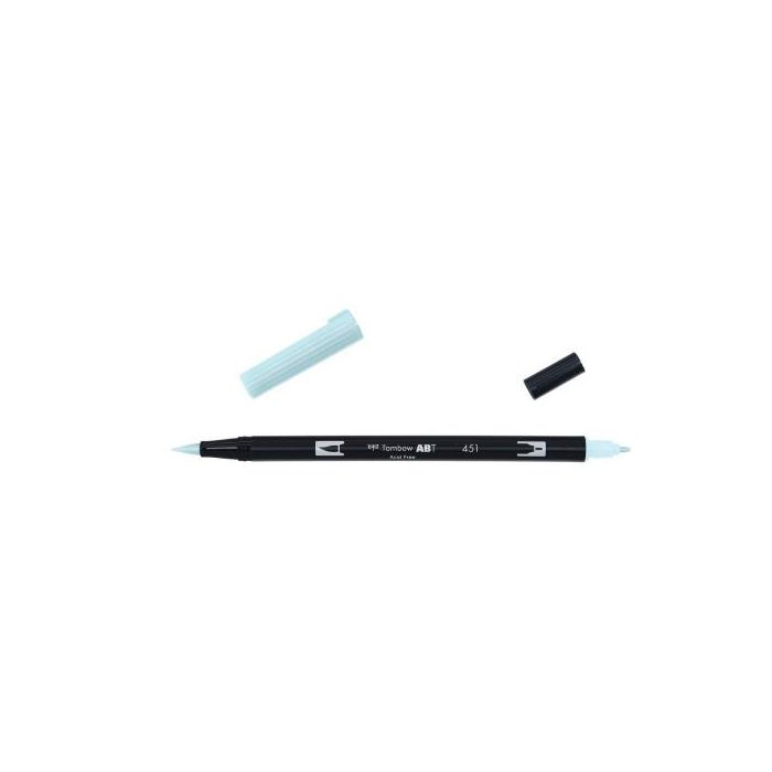 Tombow ABT-451 Rotulador Doble Punta Pincel Fino/Extragrueso Sky Blue