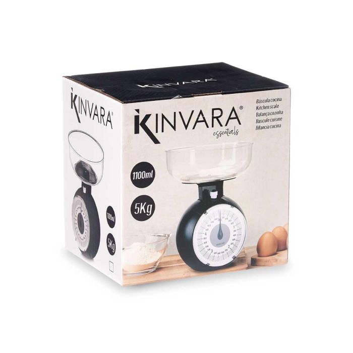 Kinvara Báscula de Cocina Digital 5 kg con Recipiente Redondo 1100 ml Surtido 18x23x18 cm (12 Unidades) 2 Kinvara Báscula de Cocina Digital 5 kg con Recipiente Redondo 1100 ml Surtido 18x23x18 cm (12 Unidades) 2