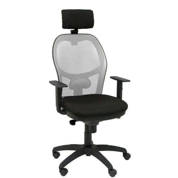 Silla de Oficina con Cabecero Piqueras y Crespo 10CRNCR Negro Gris Silla de Oficina con Cabecero Piqueras y Crespo 10CRNCR Negro Gris