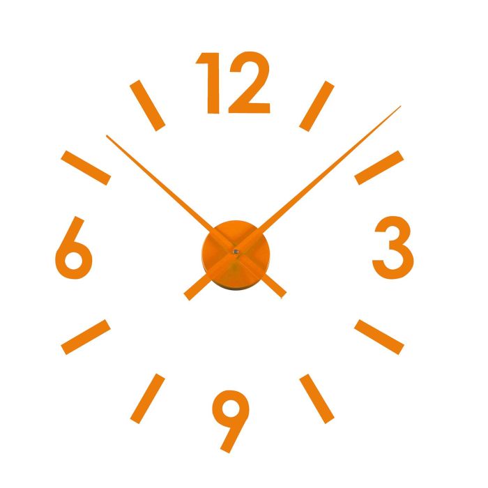 Reloj de Pared Pegatina Naranja Versa - Polipropileno Reloj de Pared Pegatina Naranja Versa - Polipropileno