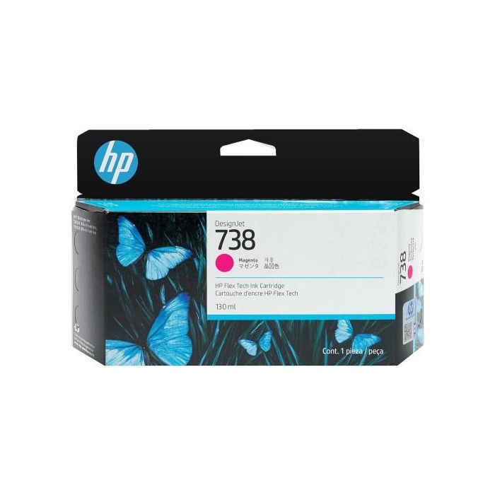 HP Designjet 738 Cartucho Magenta 130Ml