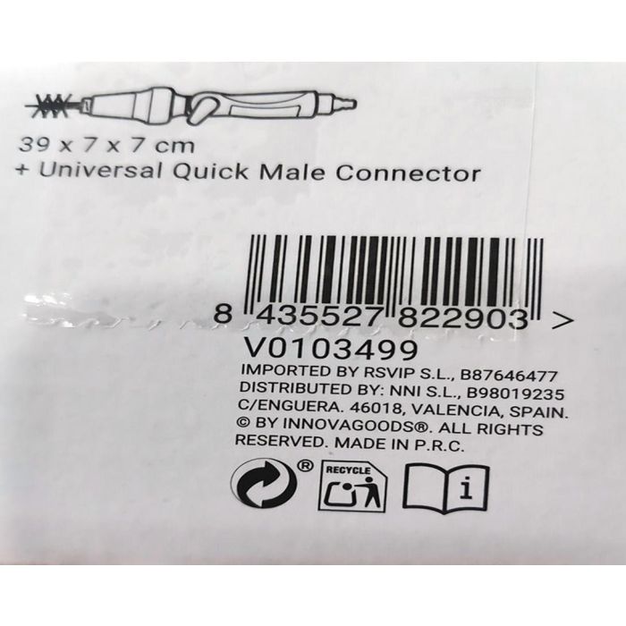 Cepillo Rotatorio para Manguera Twise InnovaGoods 23 Cepillo Rotatorio para Manguera Twise InnovaGoods 23