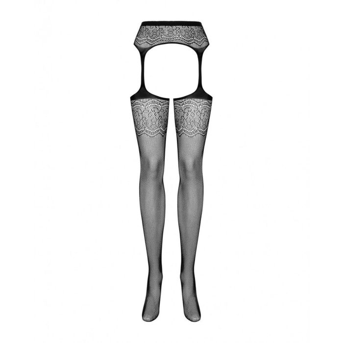 Medias con Liguero Obsessive S207 XL/XXL Negro 2 Medias con Liguero Obsessive S207 XL/XXL Negro 2