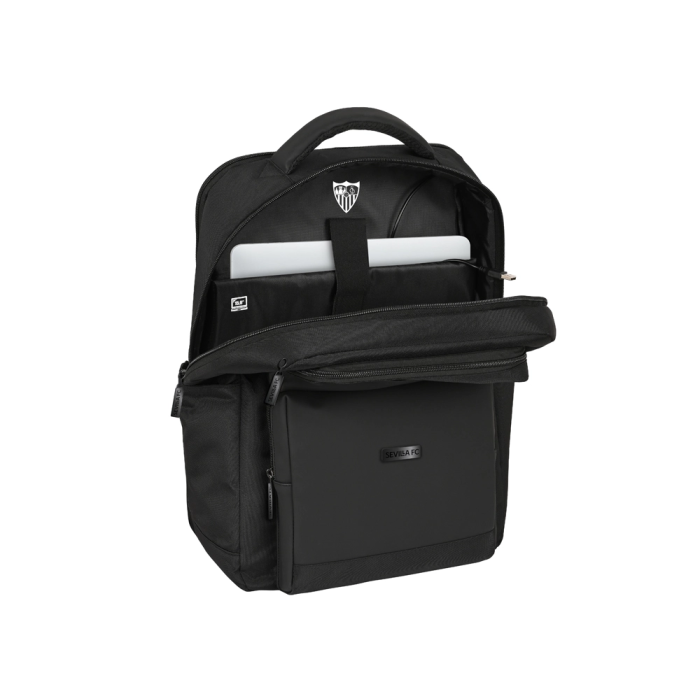 Safta Mochila Sevilla FC Premium Portátil 15,6" + USB Negro 31x44x13cm 5