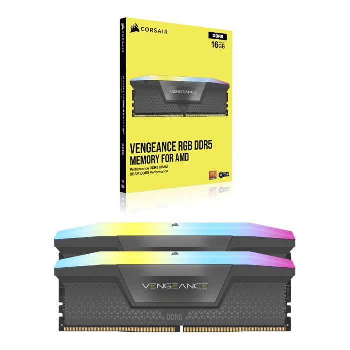 Corsair CMH64GX5M2B5200Z40K Kit 64GB (2x32GB) DDR5 5200MHz CL40 Vengeance RGB 4