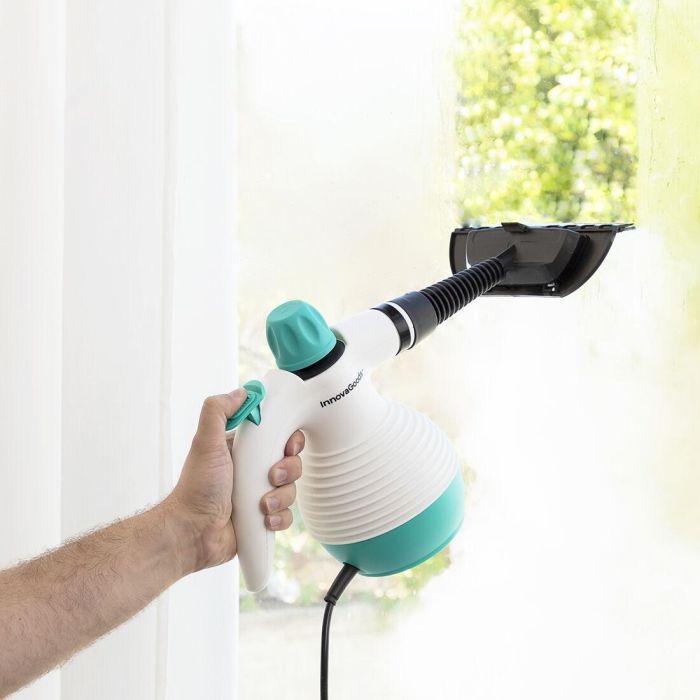 Vaporeta de Mano Multiusos con Accesorios 9 en 1 Steany InnovaGoods 0,35 L 3 Bar 1000W 9 Vaporeta de Mano Multiusos con Accesorios 9 en 1 Steany InnovaGoods 0,35 L 3 Bar 1000W 9