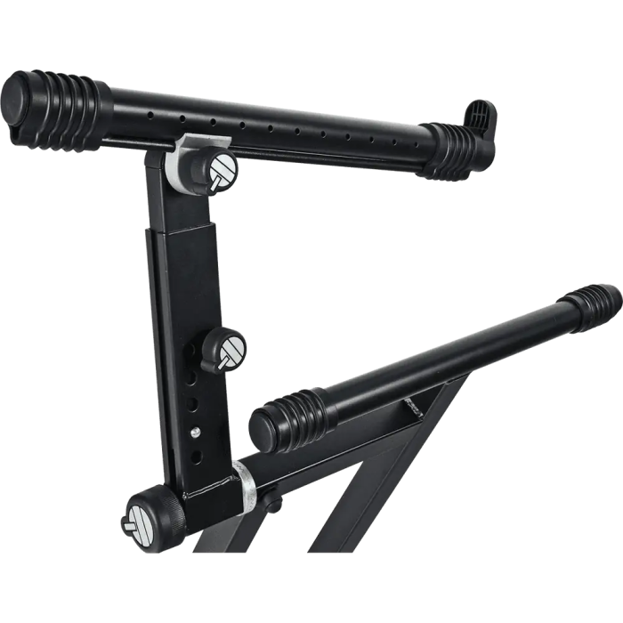 Quiklok Soporte Teclado QL742 Doble Perfil 2 Niveles Formato X Ajustable Altura Negro 2