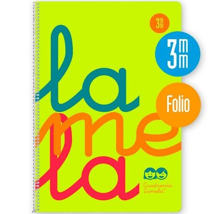 Cuaderno Lamela Amarillo Folio 80 Hojas 21,5 x 31,5 cm (5 Unidades) 1