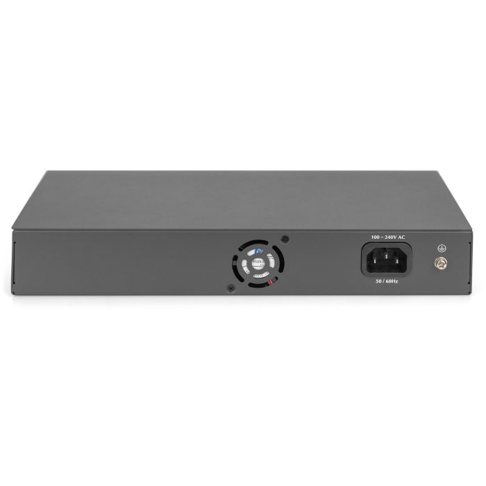 DIGITUS Switch 16+2Port 2Gigabit SFP PoE schwarz 3