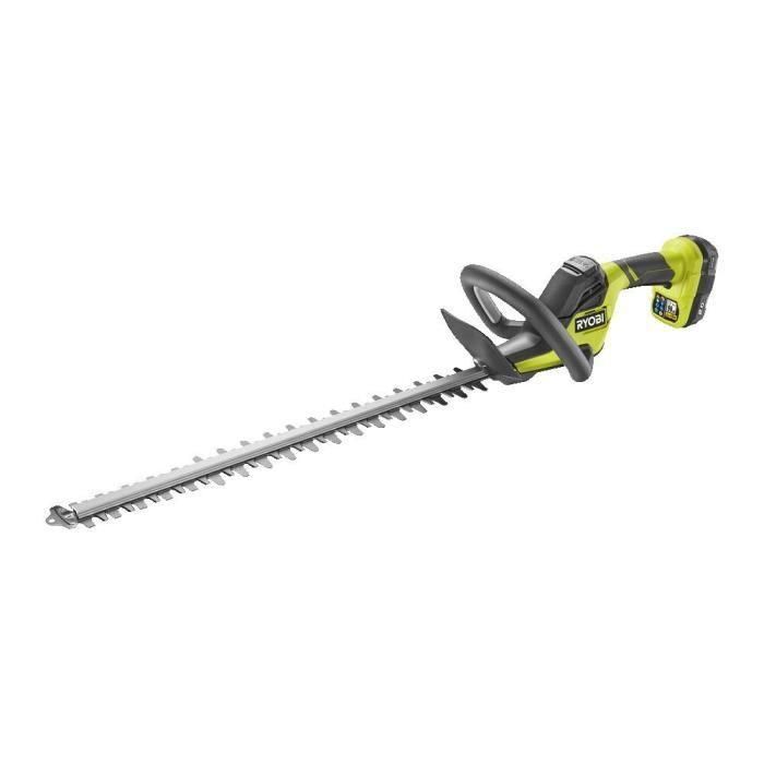 Cortasetos LINEA inalámbrico RYOBI ONE+ 18V - Diseño en línea - Cuchillas de 55 cm - Separación de 24 mm - 1 batería de 18V 4.0 Ah y 1 cargador