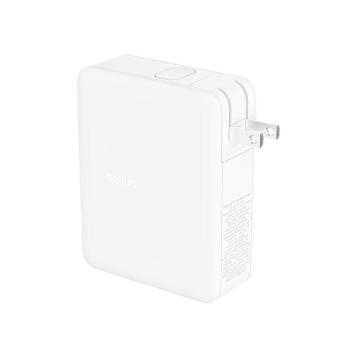 Belkin Cargador 140W GaN 4 Puertos USB-C y USB-A con Enchufes UK, EU, US para Carga Rápida de Dispositivos Universales 3 Belkin Cargador 140W GaN 4 Puertos USB-C y USB-A con Enchufes UK, EU, US para Carga Rápida de Dispositivos Universales 3