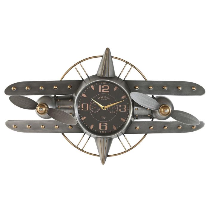 Reloj Pared Vintage DKD Home Decor Plateado Dorado 15 x 46 x 77.5 cm Reloj Pared Vintage DKD Home Decor Plateado Dorado 15 x 46 x 77.5 cm