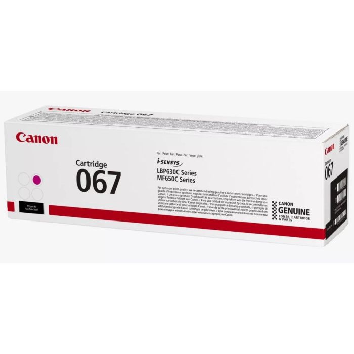 Canon Toner 067M Magenta para Canon i-SENSYS LBP630C Series y MF650C Series (1.250 PÁG) 2 Canon Toner 067M Magenta para Canon i-SENSYS LBP630C Series y MF650C Series (1.250 PÁG) 2