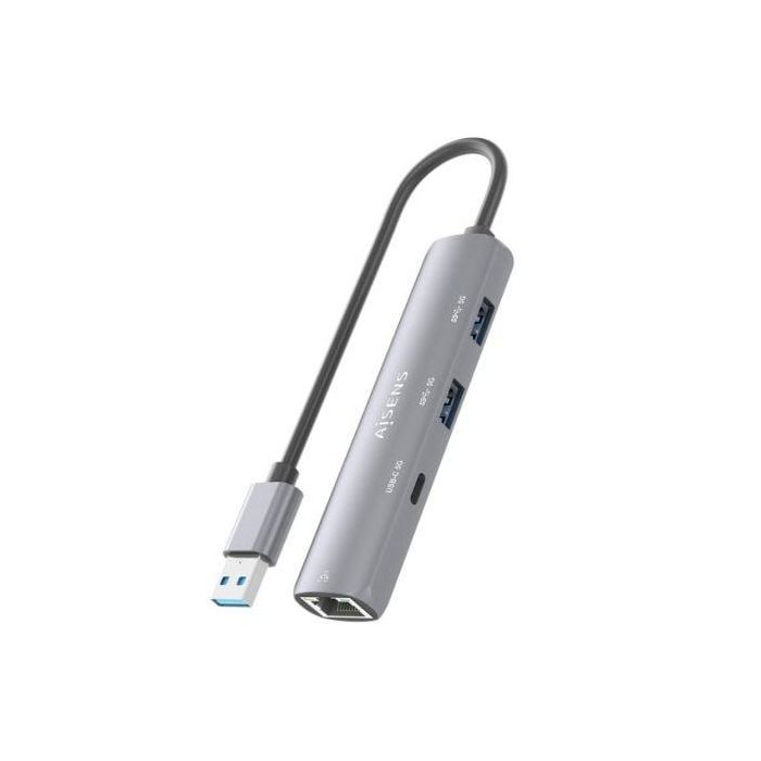 Hub USB Aisens ASUC-4P035-GR/ 1xUSB Tipo-C/ 2xUSB/ 1xRJ45/ Gris 3 Hub USB Aisens ASUC-4P035-GR/ 1xUSB Tipo-C/ 2xUSB/ 1xRJ45/ Gris 3