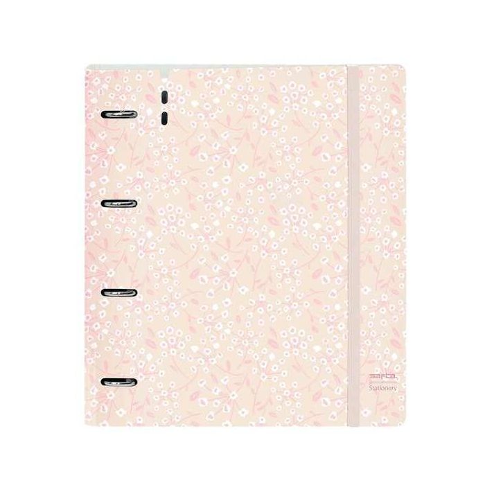 Safta Carpeblock PP Foam 4 Anillas 35mm con Recambio "Light Pink Flowers" 27x32x4 cm 3 Safta Carpeblock PP Foam 4 Anillas 35mm con Recambio "Light Pink Flowers" 27x32x4 cm 3
