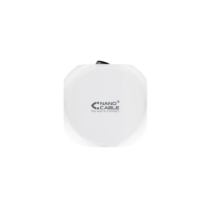 Regleta Nanocable 10.37.0001/ 3 Tomas de corriente/ 2 USB - 2 USB Tipo-C/ Cable 1.4m/ Blanca 3