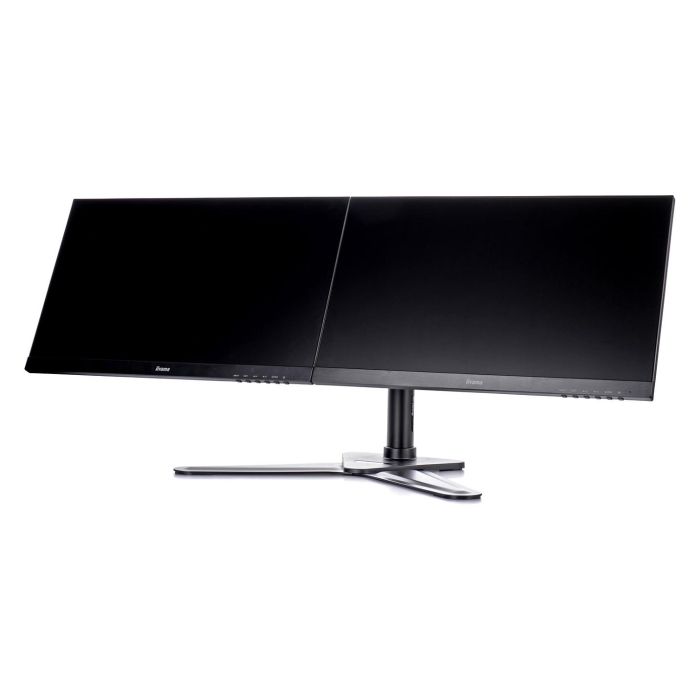 iiyama DS1002D-B1 Soporte de Mesa para 2 Pantallas, Ajuste de Altura, 10 kg por Pantalla, VESA 100x100/75x75 mm, Para Pantallas 10''-30'', Negro 11