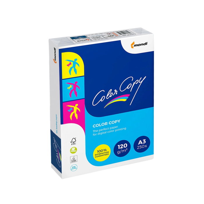 Color copy Papel Fotocopiadora DIN A3 Blanco 120 Gramos Paquete 250 Hojas 2